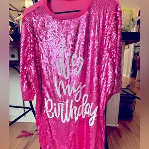 ITS MY BIRTHDAY sequin dress
